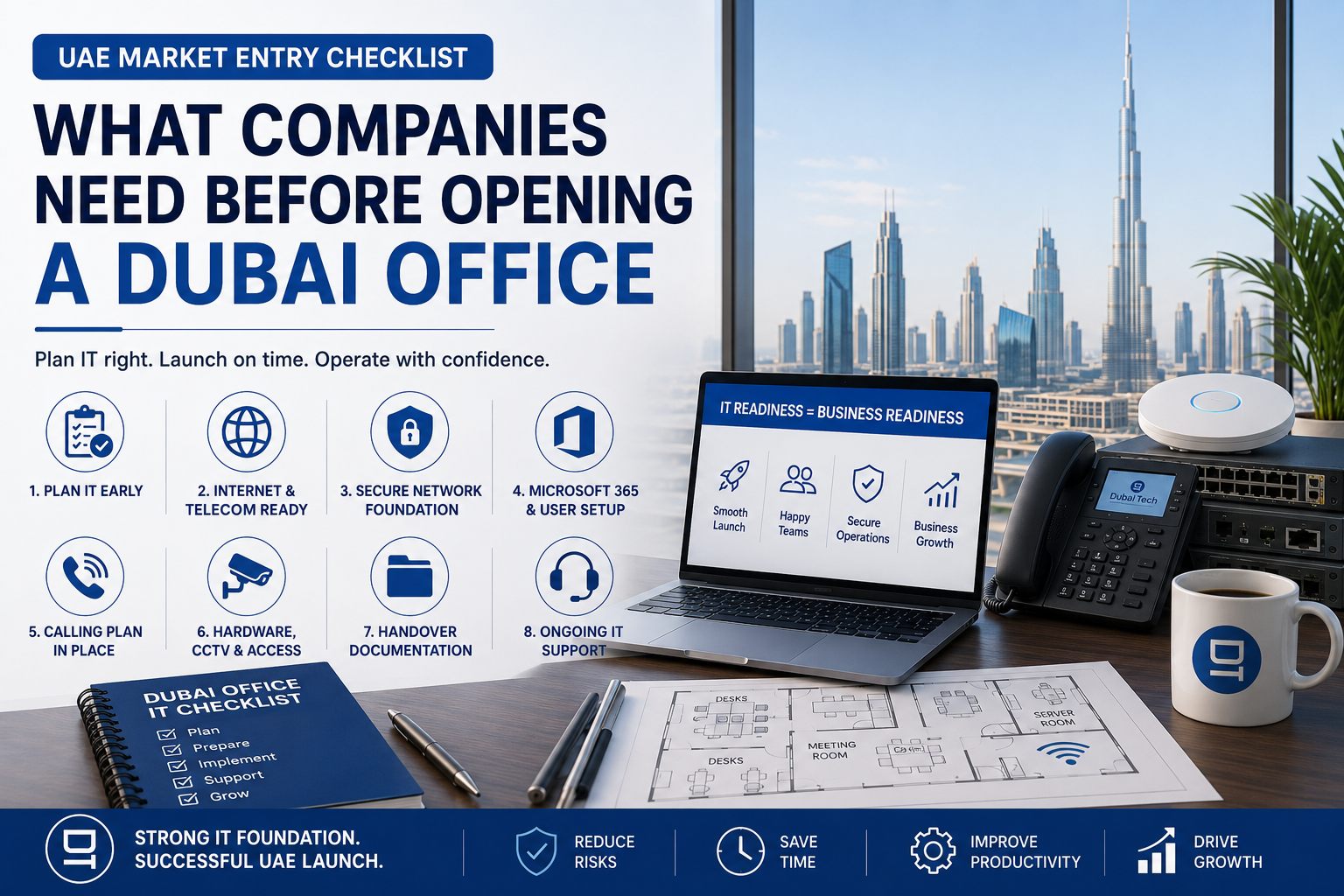 UAE Market Entry IT Checklist: What Companies Need Before Opening a Dubai Office